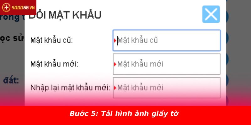 Bước 5: Tải hình ảnh giấy tờ