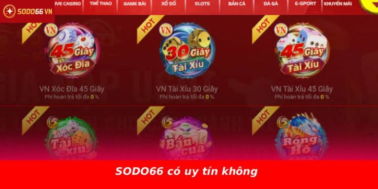 SODO66 có uy tín không