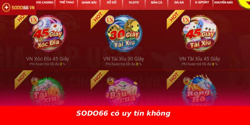 SODO66 có uy tín không