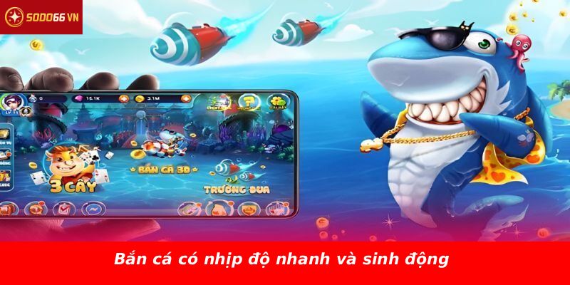 Bắn cá có nhịp độ nhanh và sinh động