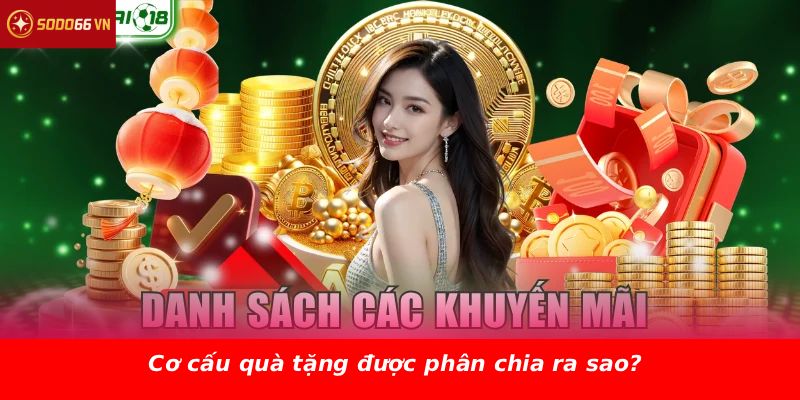 Cơ cấu quà tặng được phân chia ra sao?